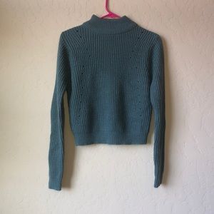 wet seal blue turtleneck sweater